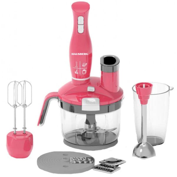 Robot multifonction HAUSBERG 1500W 4en1 - Rouge (HB-7710RS) Robot multifonction HAUSBERG 1500W 4en1 - Rouge (HB-7710RS)